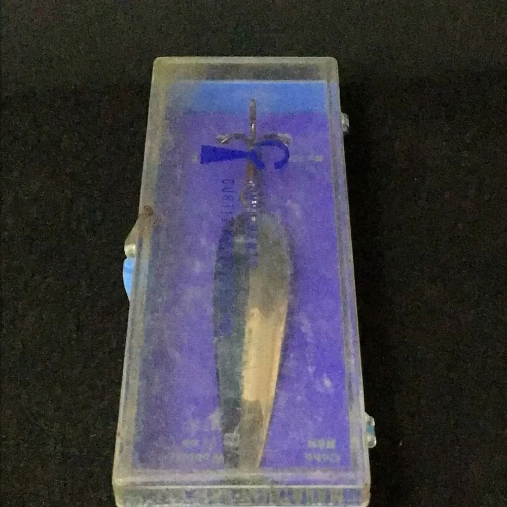 Vintage Marathon bait Company spoon lure in original packaging, used for promoti